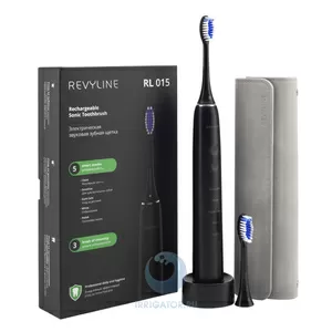 Звуковая зубная щетка Revyline RL015 в черном дизайне 